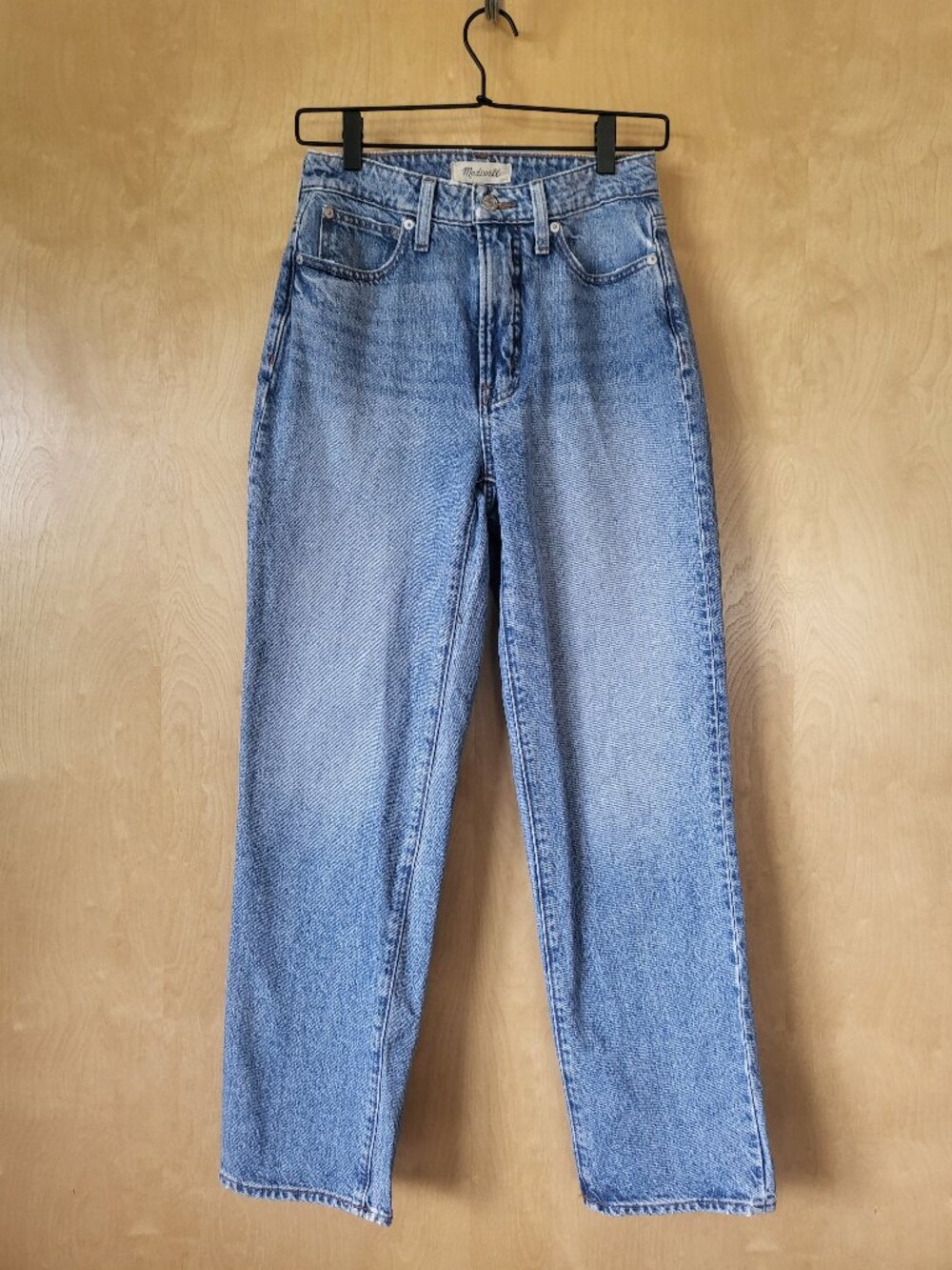 Madewell Curvy Perfect Vintage Straight Jean Light Wash Size 25